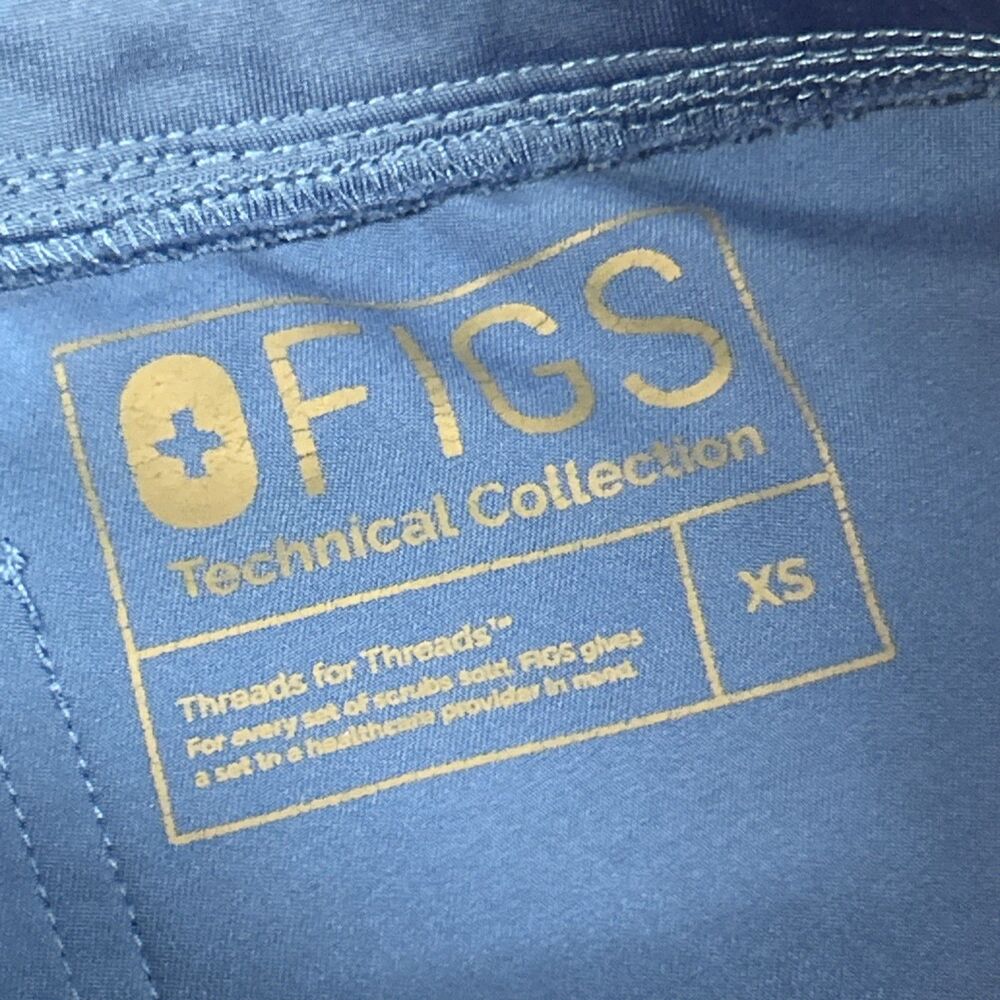 Figs Zamora Jogger Scrub Pants XS Royal Blue Hospital Dental Medical Nurse - Picture 6 of 9
